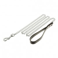 Поводок-цепь V.I.Pet с ручкой (нат.кожа,рыжая) 3,0 мм * 68 (170 cм) Поводок-цепь V.I.Pet с ручкой (нат.кожа,рыжая) 3,0 мм * 68 (170 cм)