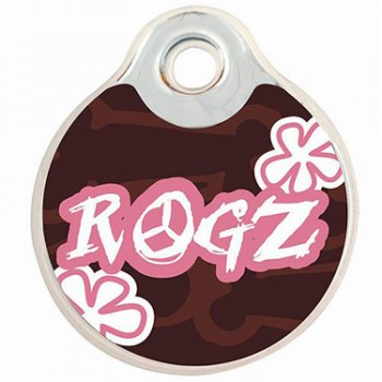 Адресник Rogz L Choc Femme шоколадный, 3,4 см IDR34BA