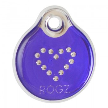 Адресник Rogz L фиолетовый, 3,4 см IDR34BJ