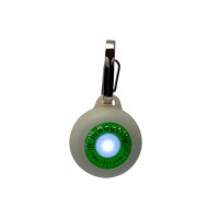 Фонарик на ошейник Rogz бело-зеленый