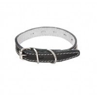 Ошейник кожаный Каскад с синтепоном, шир. 30 мм, обхват шеи от 49 до 58 см