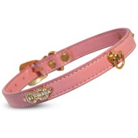 Ошейник иск. кожа Triol со стразами 1,5 см*45 см 299 D SYX 