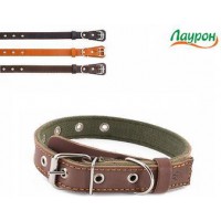 Ошейник кожаный Лаурон 25 мм безразмерный 30 - 64 см Ошейник кожаный Лаурон 25 мм безразмерный 30 - 64 см