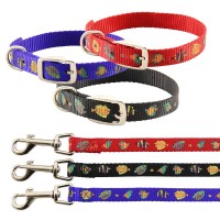 Комплект ошейник+поводок нейлоновый 1,5*40 1,5*120 002-SH Комплект ошейник+поводок нейлоновый 1,5*40 1,5*120 002-SH