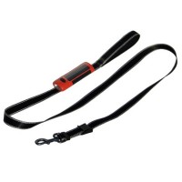 Поводок Patento Pet с фонариком DOG-e-Lite 180 cm (черн. пов/кр. фон) 