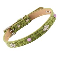 Ошейник иск. кожа Triol со стразами, 15*450 мм, SYX165  Ошейник иск. кожа Triol со стразами, 15*450 мм, SYX165