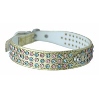 Ошейник иск. кожа Triol со стразами, 25*450 мм, YS1205B  Ошейник иск. кожа Triol со стразами, 25*450 мм, YS1205B