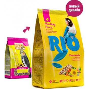 Rio Parakeets, для средних попугаев в период линьки, 500 г