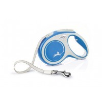 Рулетка Triol by flexi New Comfort M 5 м до 20 кг, лента, голуб. 18,8х3,9х11,6 см