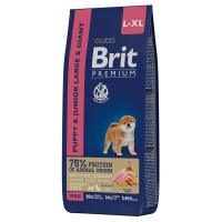 Brit Premium Dog Puppy and Junior Large and Giant, д/щенков с кур. 15 кг