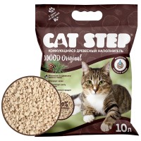 Наполнитель растительный Cat Step Wood Originall древесный комкующийся 10 л
