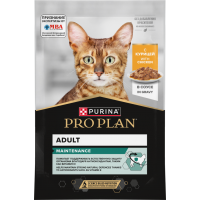 Pro Plan Adult, пауч для взрослых кошек, курица в соусе, 85 г 