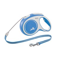 Рулетка-поводок FLEXI NEW COMFORT (до 20 кг) трос 5 м синий Рулетка-поводок FLEXI NEW COMFORT (до 20 кг) трос 5 м синий