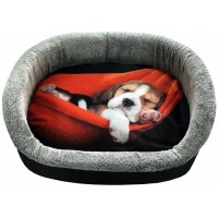 Лежанка PerseiLine дизайн №3 С СОБАКОЙ 49*33*16 ЛД-3