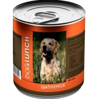 Дог Ланч, консервы д/собак цыпленок в желе, 410 г