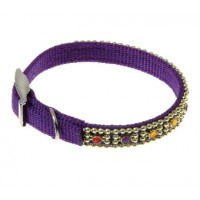 Ошейник нейлоновый V.I.Pet со стразами  Ошейник нейлоновый V.I.Pet со стразами