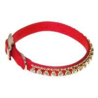 Ошейник нейлоновый V.I.Pet со стразами 