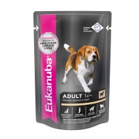 EUKanuba Dog паучи д/собак с ягненком в соусе 100 г
