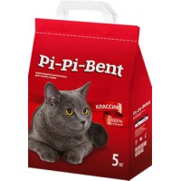 Наполнитель минеральный Pi-Pi-Bent Классик комкующийся, 12 л (5 кг)