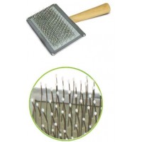 Пуходерка Triol с каплей с деревянной  ручкой, 140*120 мм (пакет)