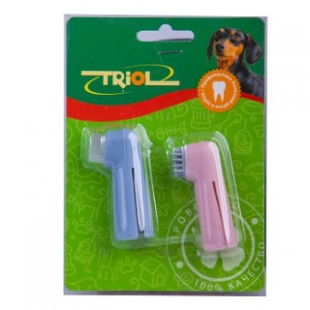 Набор зубных щеток-напальчников Triol, 60 мм (2 шт)