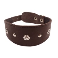 Ошейник кожаный ZooExpress Камбала 1 сл. длина до 35 см коричневый Ошейник кожаный ZooExpress Камбала 1 сл. длина до 35 см коричневый
