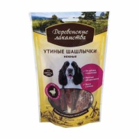 Лакомство д/собак Деревенские лакомства Шашлычки утиные нежные д/собак, 90 г