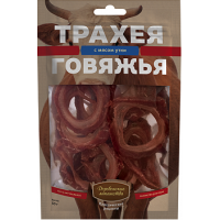 Лакомство д/собак Деревенские лакомства Трахея говяжья с мясом утки, 50 г