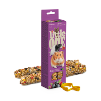 Лак-во для д/хомяк, крыс, мышей и песчанок Little One, пал. с ягодами 60  гр*2 шт
