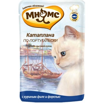 МНЯМС, пауч для кошек Катаплана по-португальски (с форелью) 85 г 