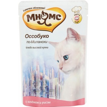 МНЯМС, пауч для кошек Оссобуко по-Милански (ягненок с рисом) 85 г 