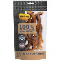 Лакомство д/собак МНЯМС Нарезка из говядины, 75 г. Лакомство д/собак МНЯМС Нарезка из говядины, 75 г.
