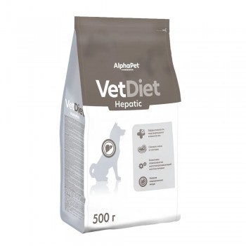 AlphaPet VD Hepatic корм д/собак при заболеваниях печени, 0,5 кг