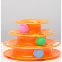 Игровой комплекс для кошек, микс цветов, с коробкой