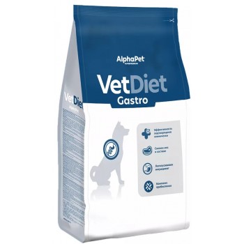 AlphaPet Vet Diet Gastro корм д/собак при острых расстройствах пищев, 0,5 кг