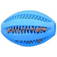 Игрушка д/собак Дентал Мяч резиновый для регби со вкусом мяты, 11,5*6,3 см