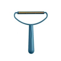 Скребок Rich Breed двухсторонний для удаления шерсти, пластик, 16,5х13,5, синий