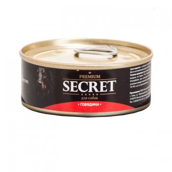 Secret Premium, консервы д/собак говядина, 100 г