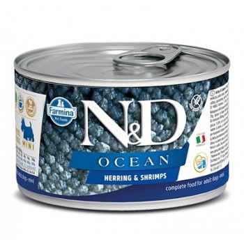 Farmina N&D Dog Ocean консервы для собак мелких пород сельдь креветка 140 г 