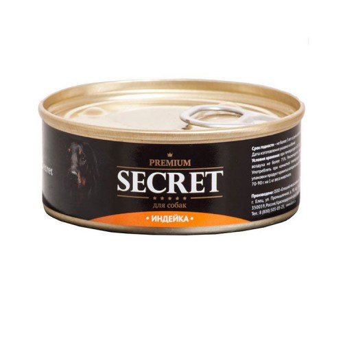 Secret Premium, консервы д/собак индейка, 100 г Secret Premium, консервы д/собак индейка, 100 г