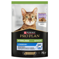 Pro Plan Adult 7+, пауч для кошек старше 7 лет индейка паштет 75 г 
