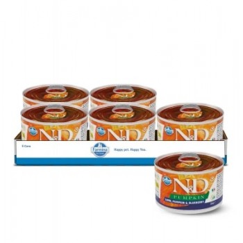 Farmina N&D Ptime для взрослых собак мелких пород тыква ягненок черника 140 г