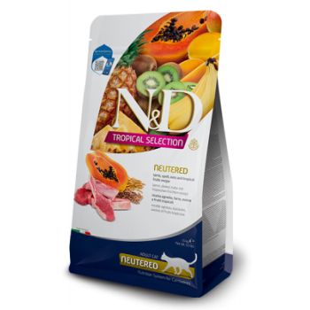 Farmina N&D Cat Tropical Selection Cat для кошек стер. кастрированных ягненок 1.5 кг