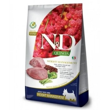 Farmina N&D Dog для мини собак для контроля веса ягненок и киноа 2.5 кг
