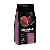AlphaPet Superpremium для кошек говядина печень 3 кг