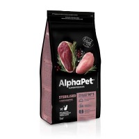 АКЦИЯ: (Скидка 30%) AlphaPet Superpremium для кошек стерилизованных утка индейка 3 кг