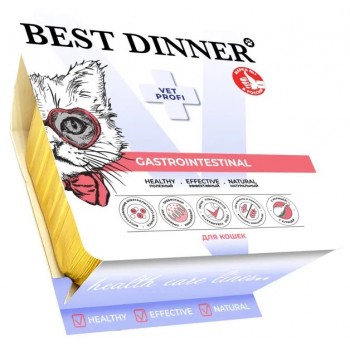 Best Dinner Vet Profi Gastro паштет для кошек, курица, 100 г