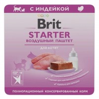 Brit Premium STARTER Воздушный паштет для котят с индейкой, 100 г