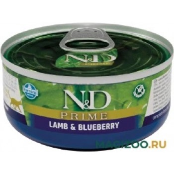 Farmina N&D Cat Natural консервы для кошек ягненок140 г