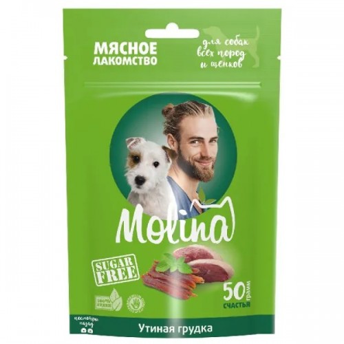 Лакомство д/собак MOLINA Утиная грудка 50 г Лакомство д/собак MOLINA Утиная грудка 50 г